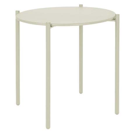 Bolero Perth Round Low Coffee Table Light Grey 450mm