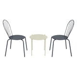 Bolero Perth Round Low Coffee Table Light Grey 450mm