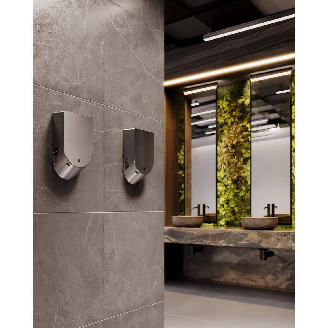 Dryflow Infinity Hand Dryer Brushed Satin