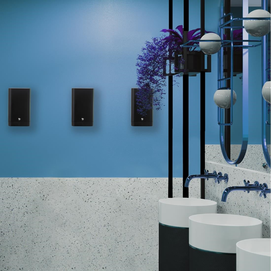 Dryflow Connect Plug & Play Hand Dryer Black