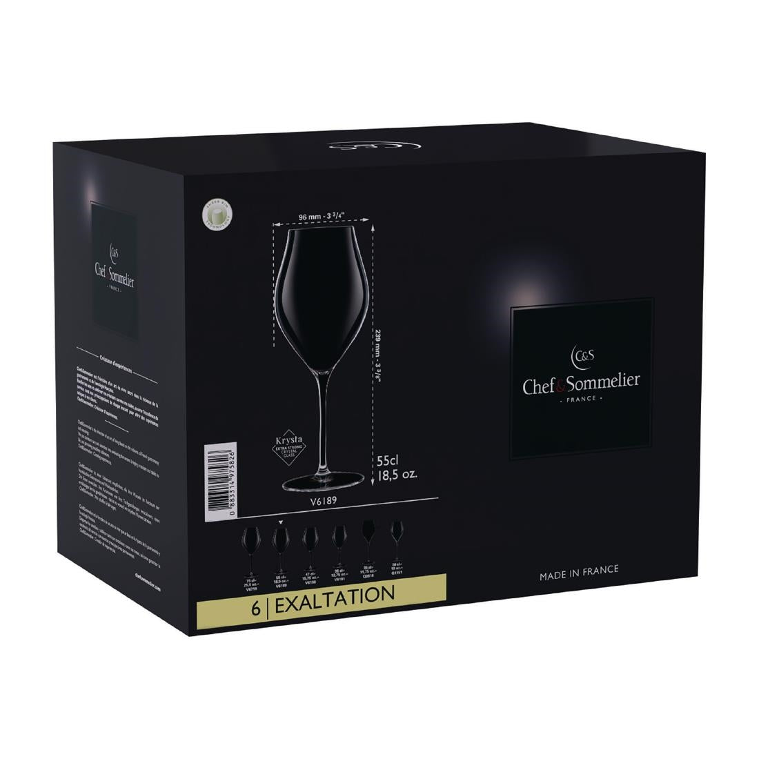 Chef & Sommelier Exaltation Wine Glasses 550ml (12 Pack)