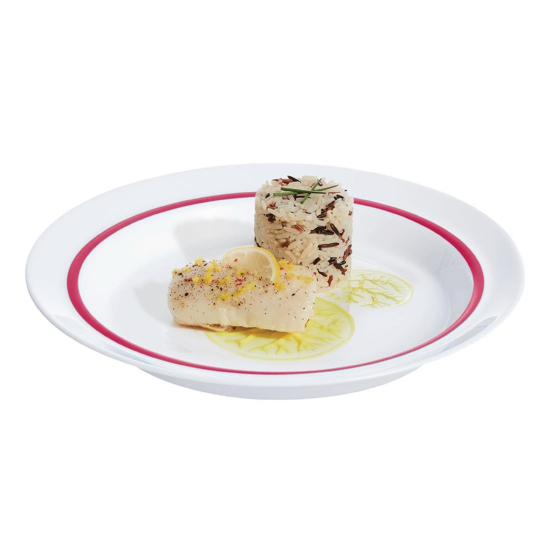 Arcoroc Autonomy Red Plates 190mm (12 Pack)