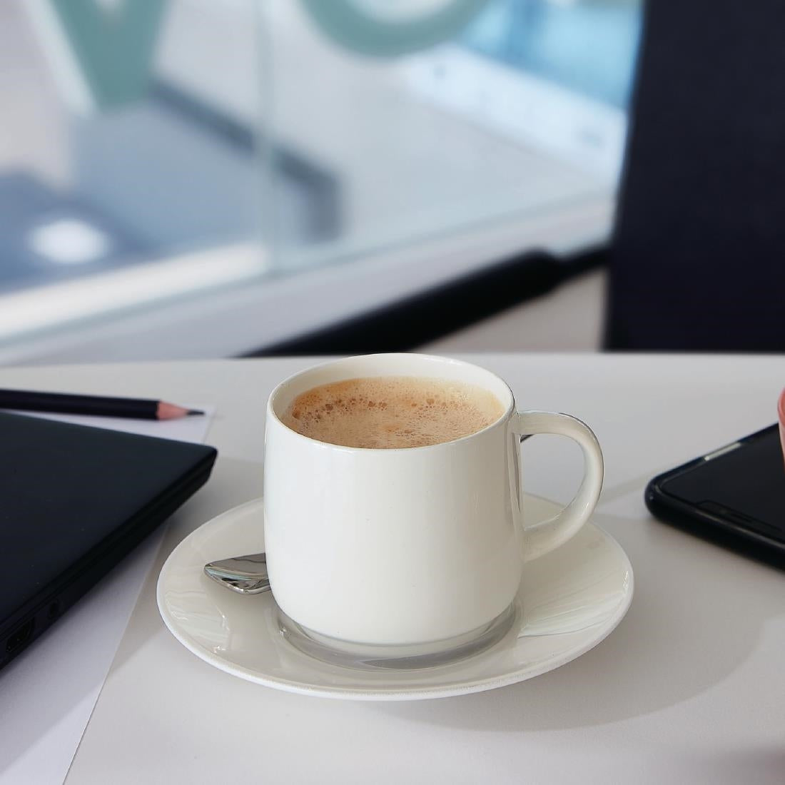 Arcoroc Intensity White Baril Cups 190ml (24 Pack)