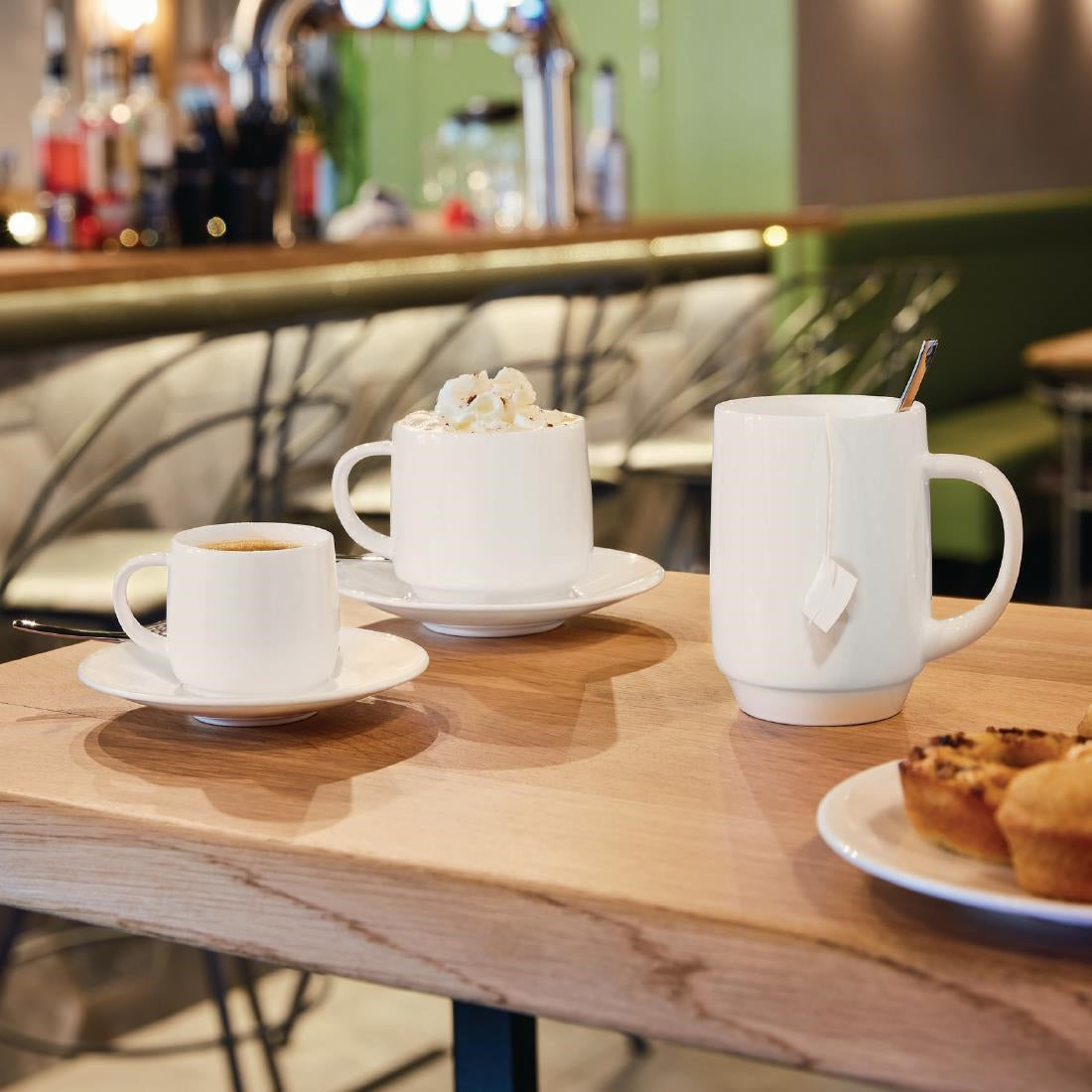 Arcoroc Intensity White Baril Cups 90ml (24 Pack)