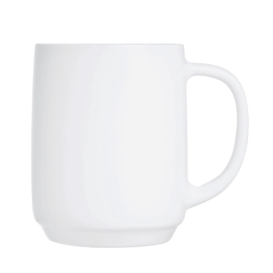 Arcoroc Intensity White Baril Mugs 290ml (24 Pack)