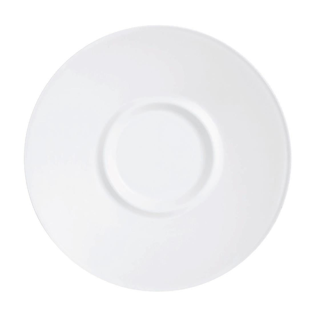 Arcoroc Intensity White Baril Saucers 140mm (24 Pack)