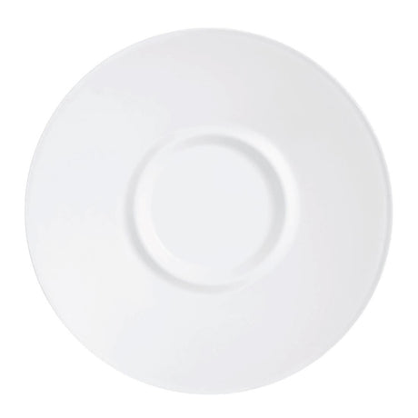 Arcoroc Intensity White Baril Saucers 154mm (24 Pack)