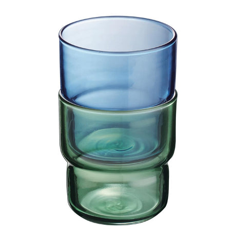 Arcoroc Log Brush Blue Jean Tumblers 220ml (48 Pack)