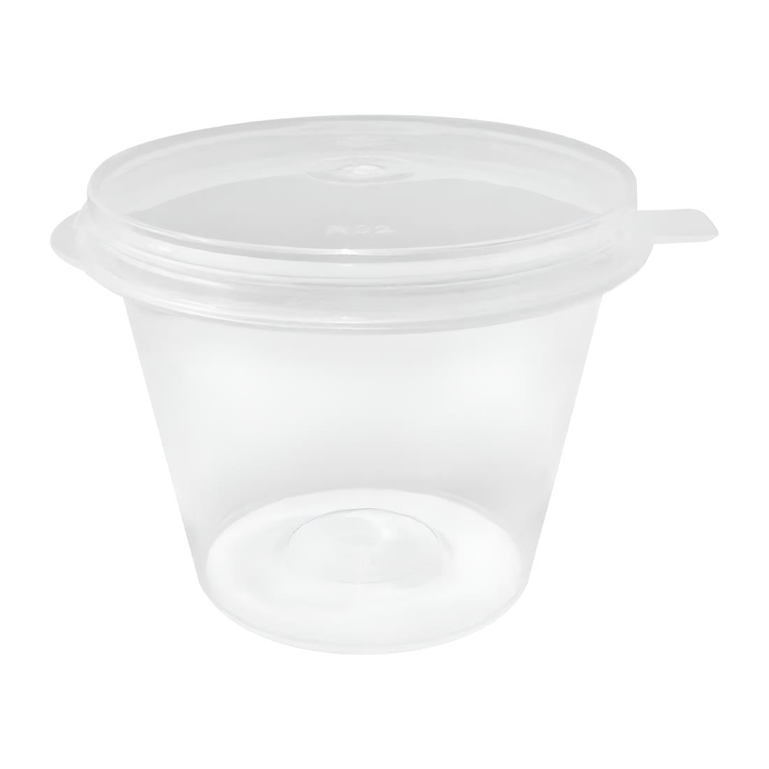 Fiesta Recyclable Portion Pots with Lids 50ml (50 Pack)