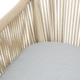 Bolero Bay PE Twist Rattan Outdoor Armchair Honey (2 Pack)