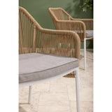 Bolero Bay PE Twist Rattan Outdoor Armchair Honey (2 Pack)