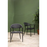 Bolero Santiago Outdoor Armchairs Black (4 Pack)