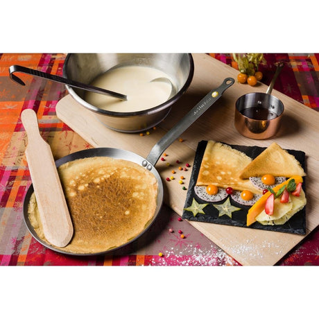 De Buyer Mineral B Steel Round Pancake Pan 30cm