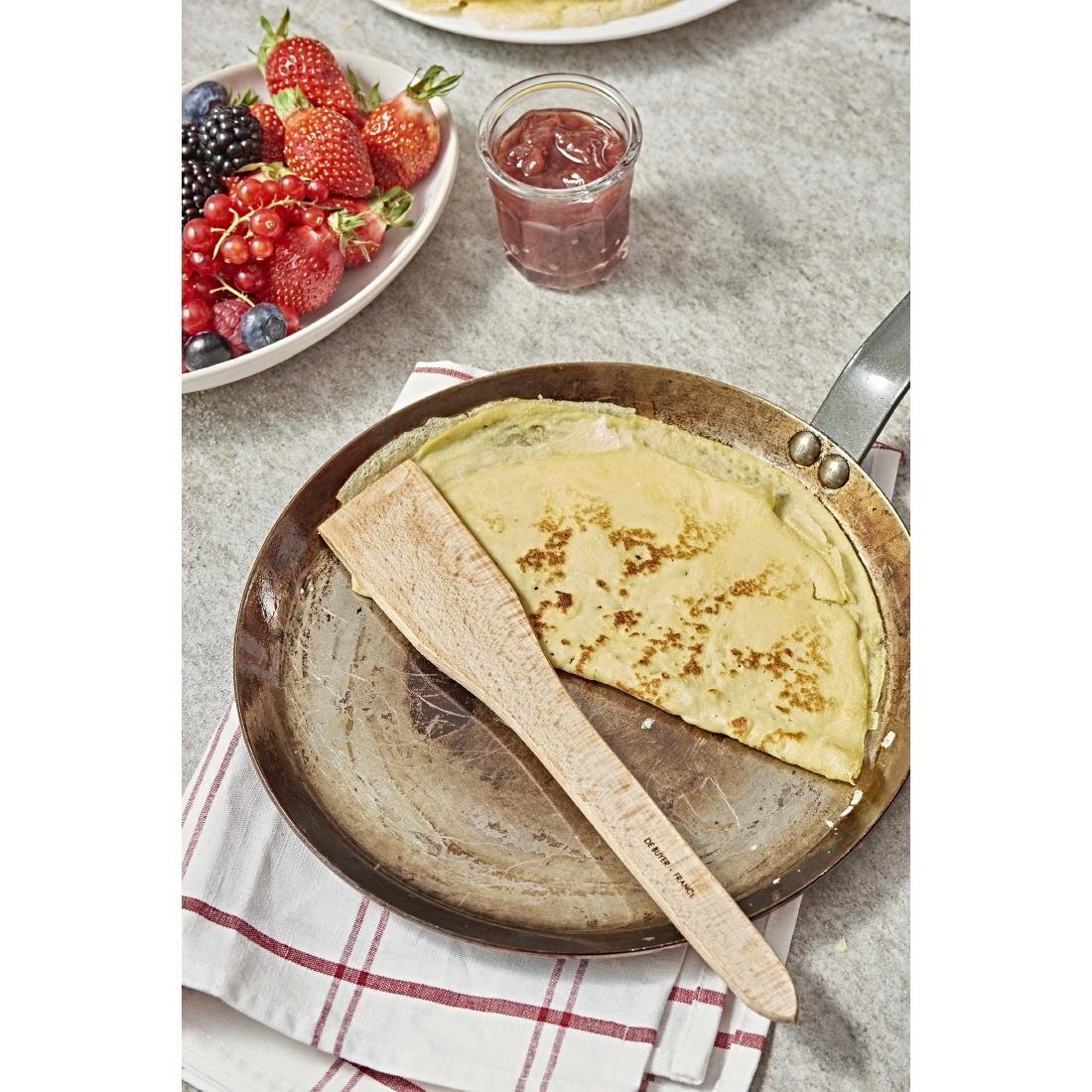 De Buyer Mineral B Steel Round Pancake Pan 30cm