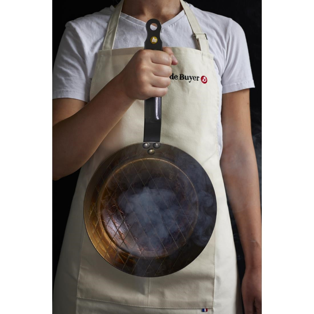 De Buyer Mineral B Steel Steak Frypan 24cm