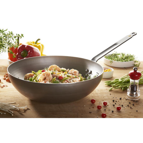 De Buyer Mineral B Rounded Wok 28cm