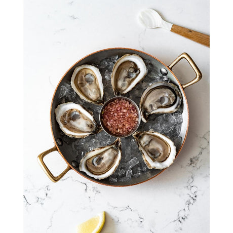 De Buyer Inocuivre Round Dish with Brass Handles 16cm