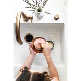 De Buyer Inocuivre Round Dish with Brass Handles 20cm