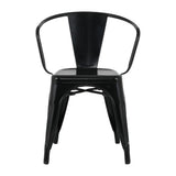 Bolero Bistro Curve Armchairs Black (4 Pack)