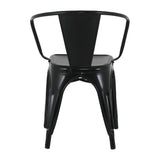 Bolero Bistro Curve Armchairs Black (4 Pack)