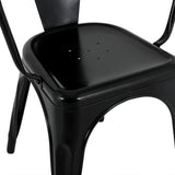 Bolero Bistro Curve Armchairs Black (4 Pack)