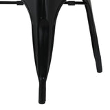Bolero Bistro Curve Armchairs Black (4 Pack)