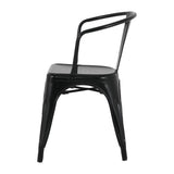 Bolero Bistro Curve Armchairs Black (4 Pack)