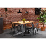 Bolero Bistro Curve Armchairs Gunmetal (4 Pack)
