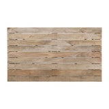 Bolero Bistro Dining Table Slatted Mango Wood Top Black 1200mm