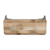 Bolero Bistro Indoor Bench Mango Wood & Gunmetal Frame 1000mm (2 Pack)