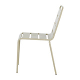Bolero Amalfi Slatted Steel Side Chairs Taupe (4 Pack)