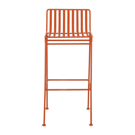 Bolero Spritz Slatted Bar Stools Vibrant Orange (2 Pack)
