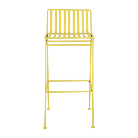 Bolero Spritz Slatted Bar Stools Limoncello Yellow (2 Pack)