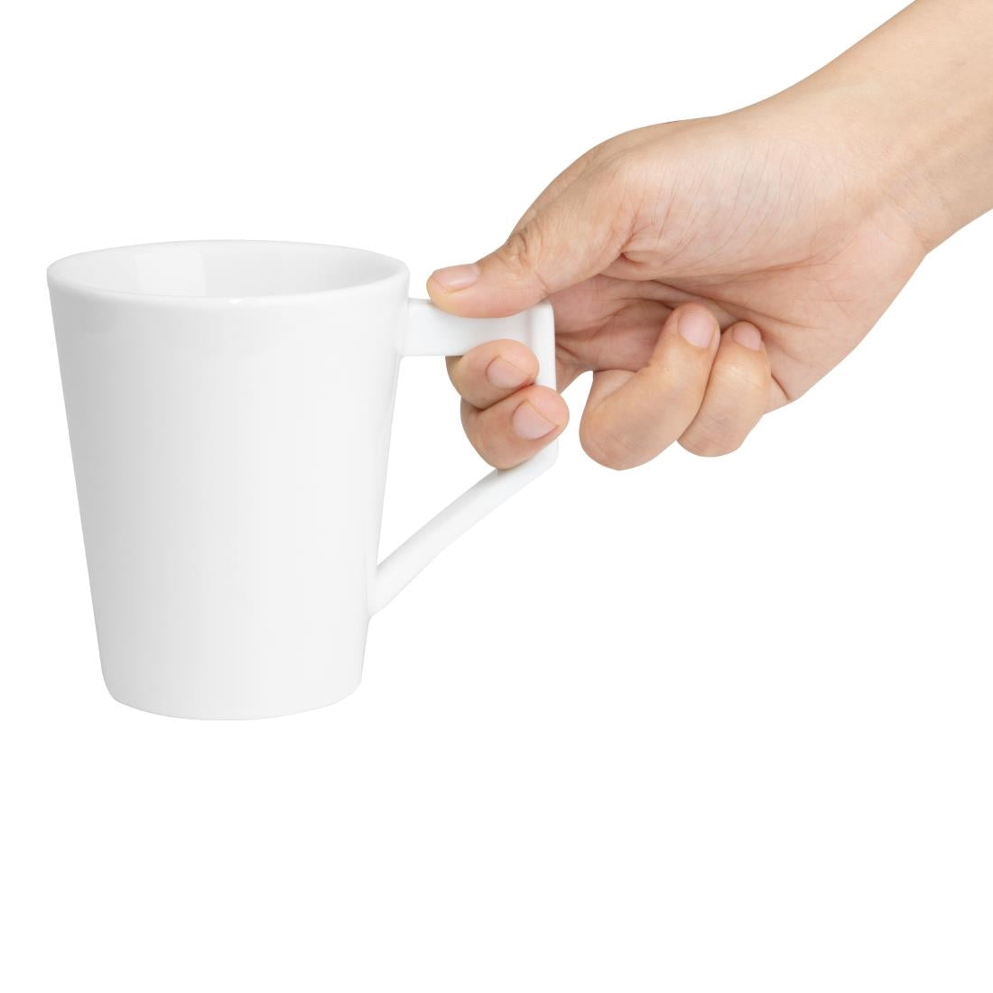 Olympia Whiteware Deco Cups 300ml (6 Pack)