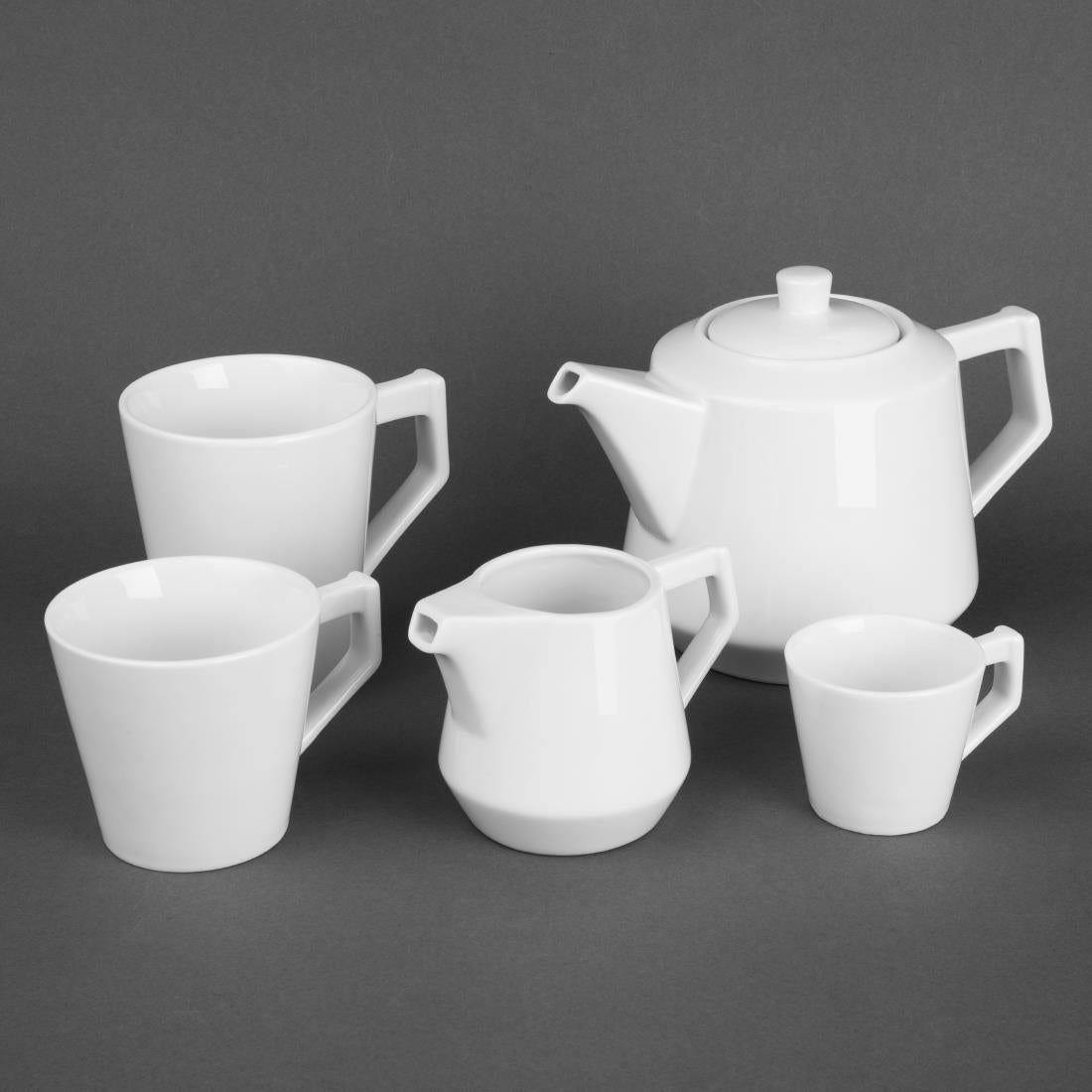 Olympia Whiteware Deco Cups 300ml (6 Pack)