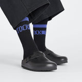 Birkenstock Cotton Tennis Sock Black Size 5.5-7.5
