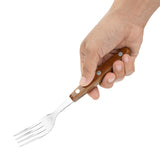 Olympia Steak Forks with Wood Effect Handles (12 Pack)
