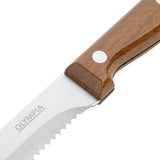 Olympia Rounded Steak Knives with Wood Effect Handles (12 Pack)