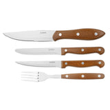 Olympia Jumbo Steak Knives with Wood Effect Handles (12 Pack)