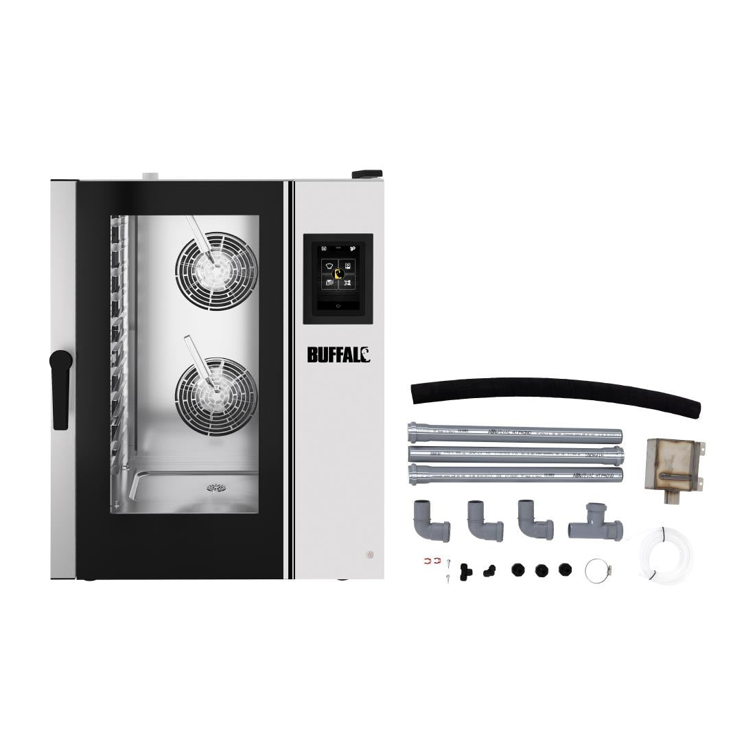 Buffalo Smart Touchscreen Combi Oven 11 x GN 1/1 with Installation Kit