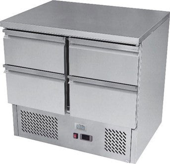 Ice-A-Cool ICE3820GR 2 Door 4 Drawers Undercounter Fridge  300 Litres