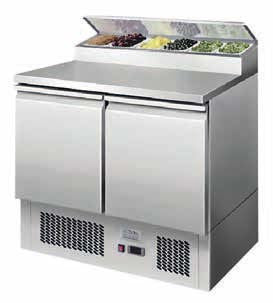 Ice-A-Cool ICE3832GR 2 Door Refrigerated Saladette Preparation Counter  300 Litres