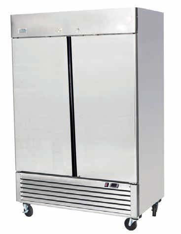 Ice-A-Cool ICE8960 Double Door Stainless Steel Upright Fridge  1300 Litres