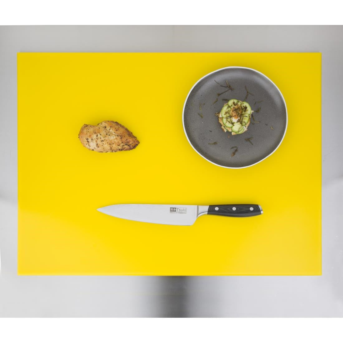 Hygiplas High Density Yellow Chopping Board Large 600x450x12mm