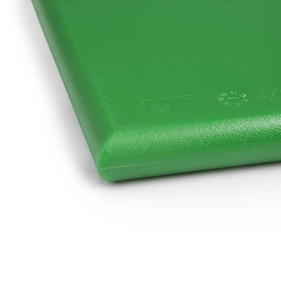 Hygiplas Thick High Density Green Chopping Board Standard 450x300x25mm