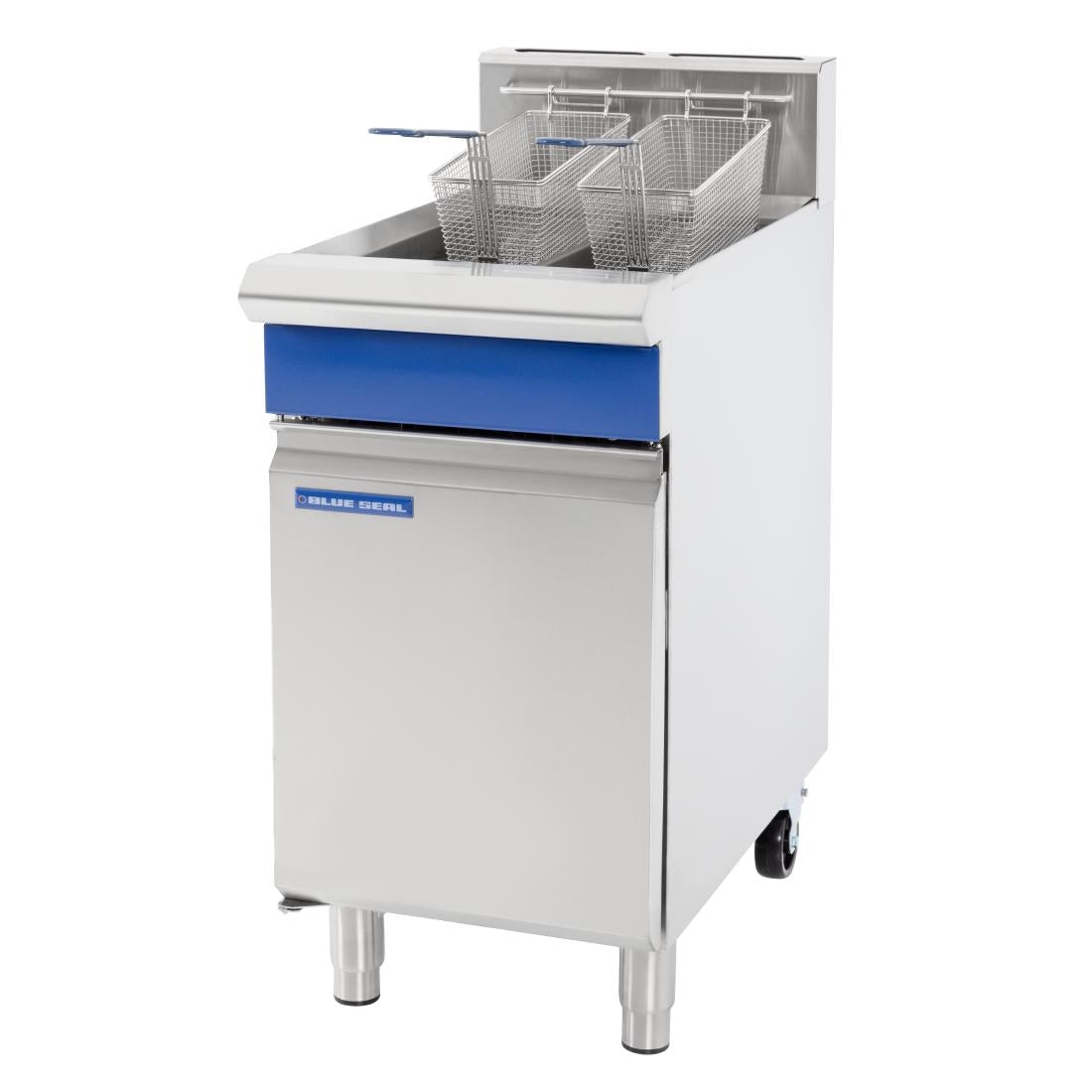 Blue Seal Twin Tank Twin Basket Free Standing Natural Gas Fryer GT46