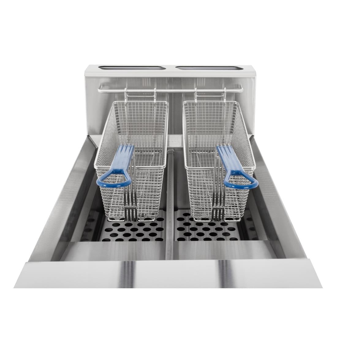 Blue Seal Twin Tank Twin Basket Free Standing Natural Gas Fryer GT46