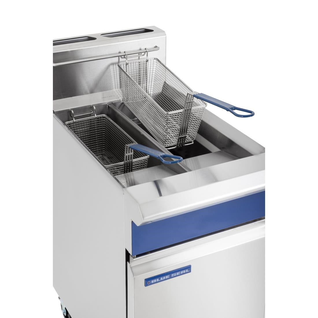 Blue Seal Twin Tank Twin Basket Free Standing Natural Gas Fryer GT46