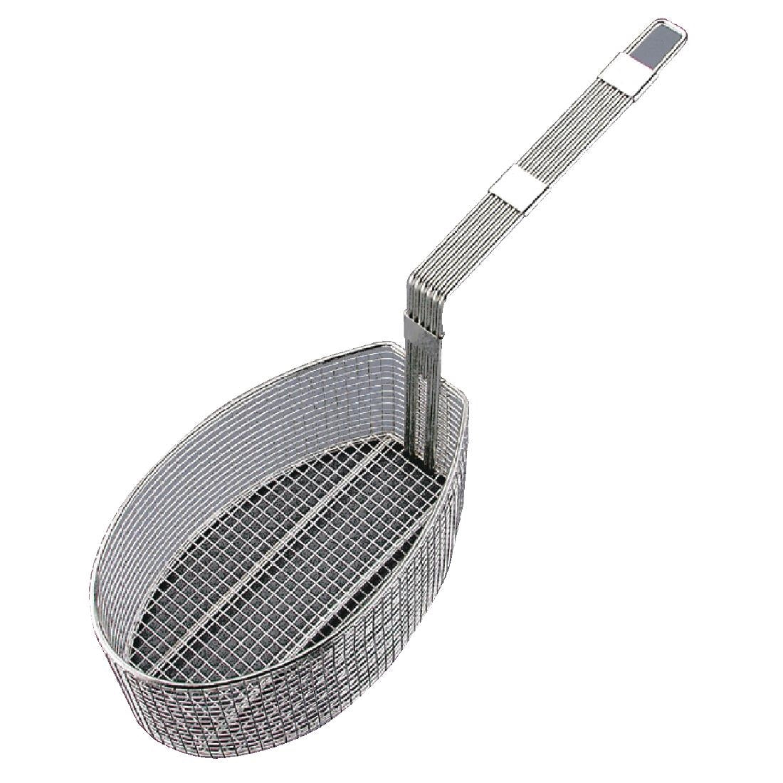 Vogue Oval Frying Basket 11.8 x 5.75 x 5.9"