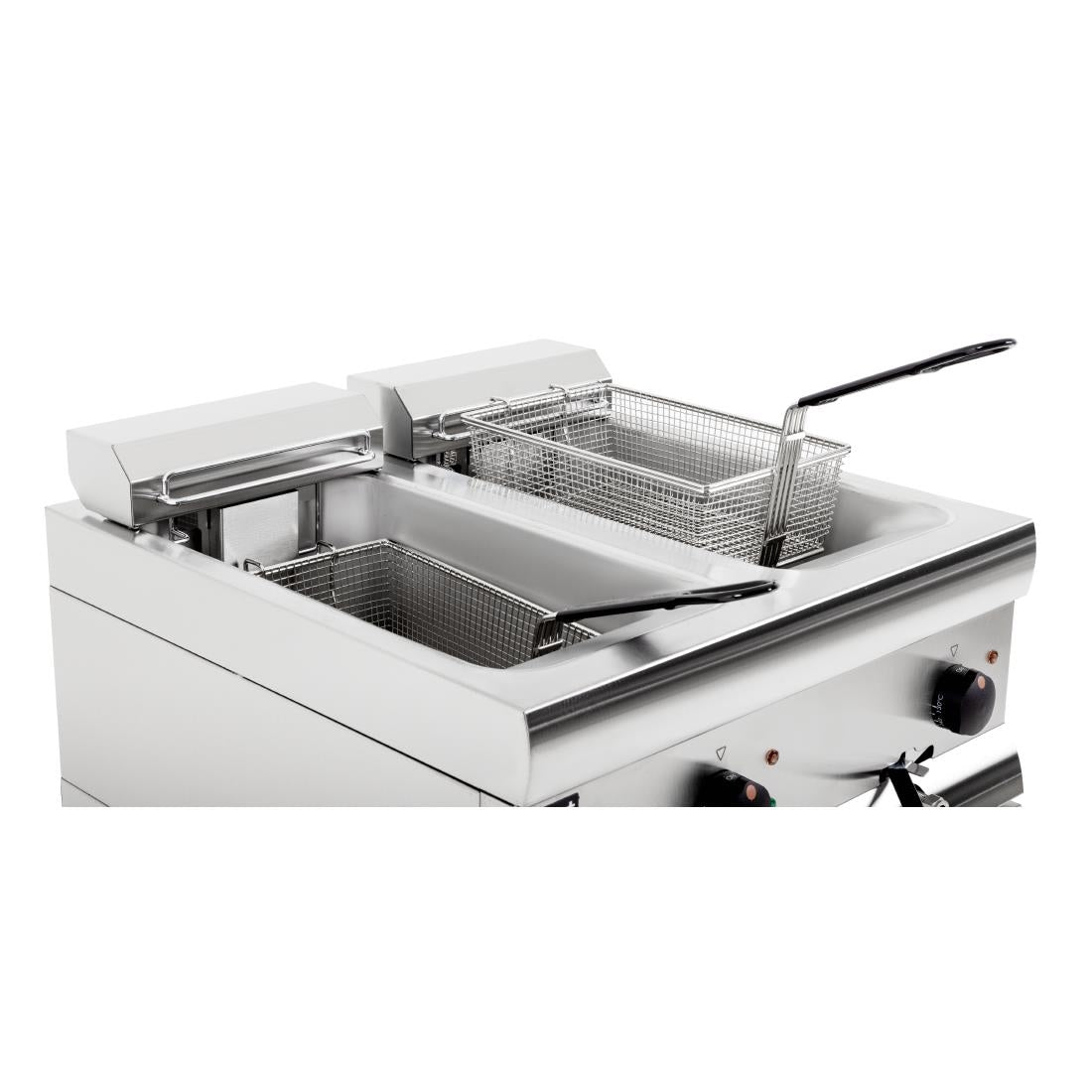 Lincat Twin Tank Twin Basket Free Standing Electric Fryer J12